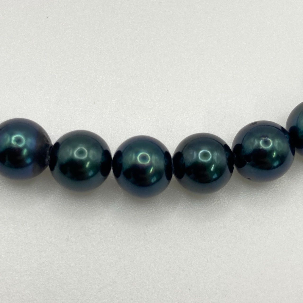 アコヤ黒真珠 ブラックパール ネックレス イヤリング セット 7.5～8mm 