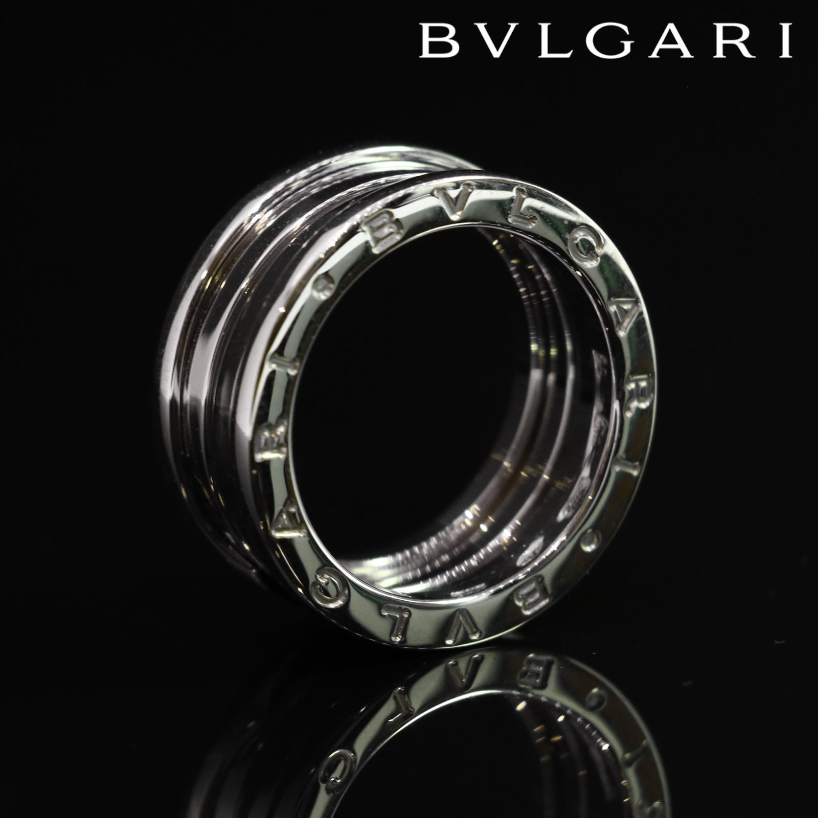 ブルガリ BVLGARI ビー・ゼロワン リング ホワイトゴールド WG 3バンド 55サイズ B-ZERO1 - メルカリ