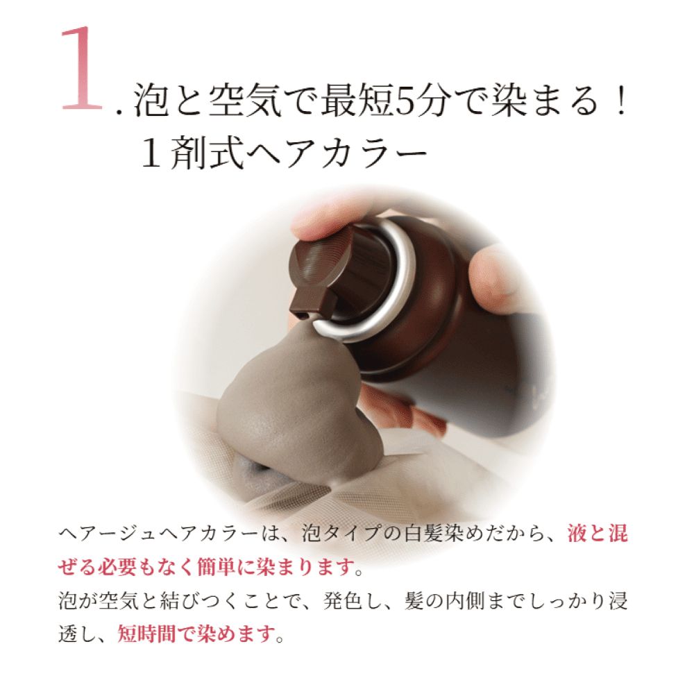 hairju ヘアカラー泡8本 hairju- 【公式通販】