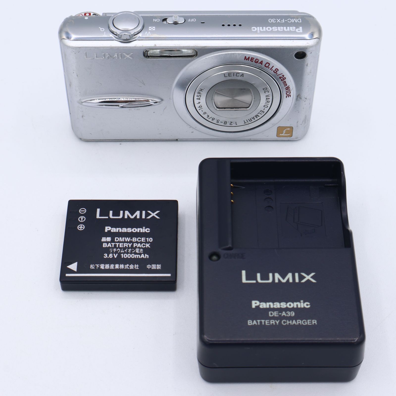 【極上品 動作確認済】Panasonic LUMIX DMC-FX30 シルバー 動作確認済 Panasonic LUMIX DMC-FX30 デジタルカメラ Panasonic