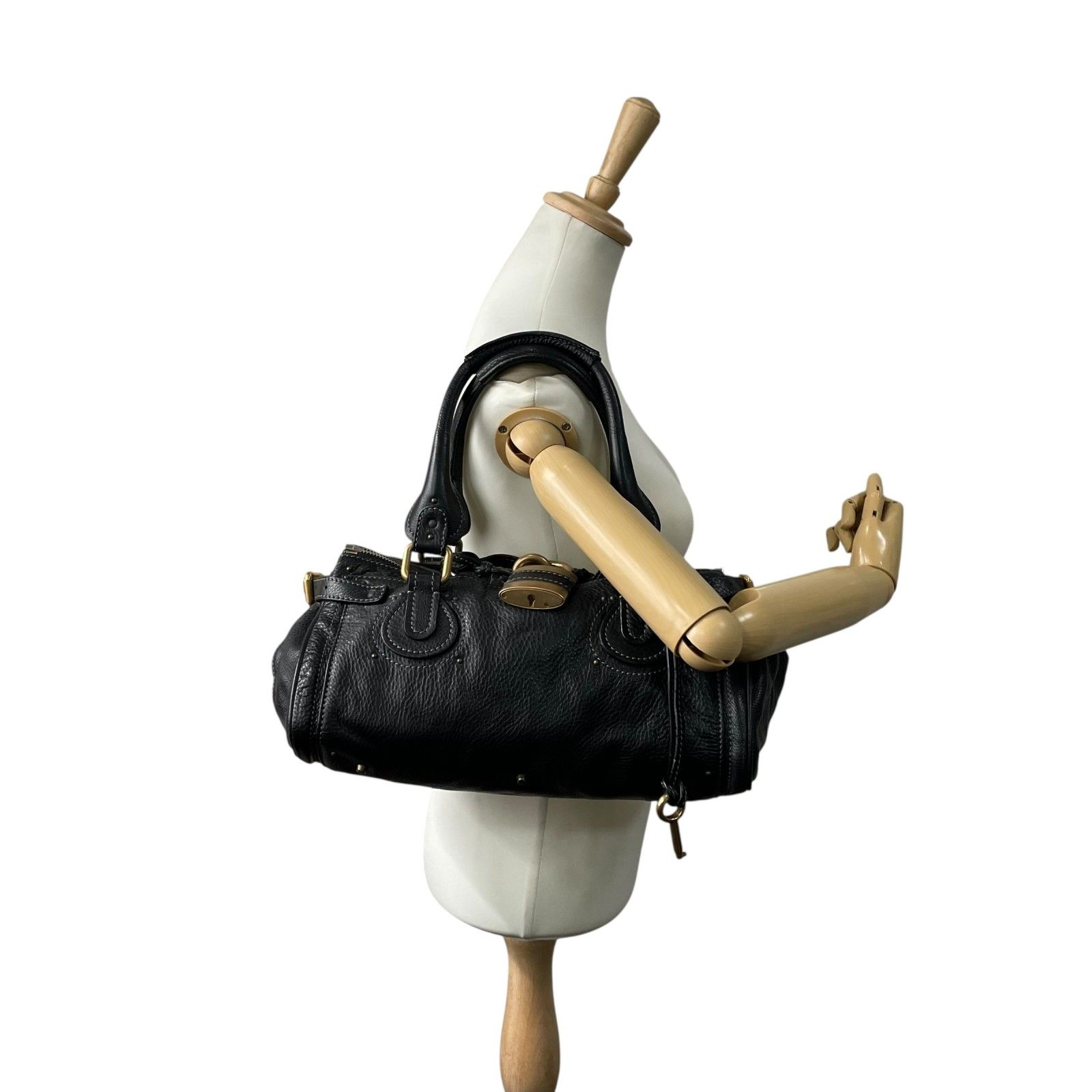 Chloe クロエ ハンドバッグ ミニ パディントン ブラウン レザー