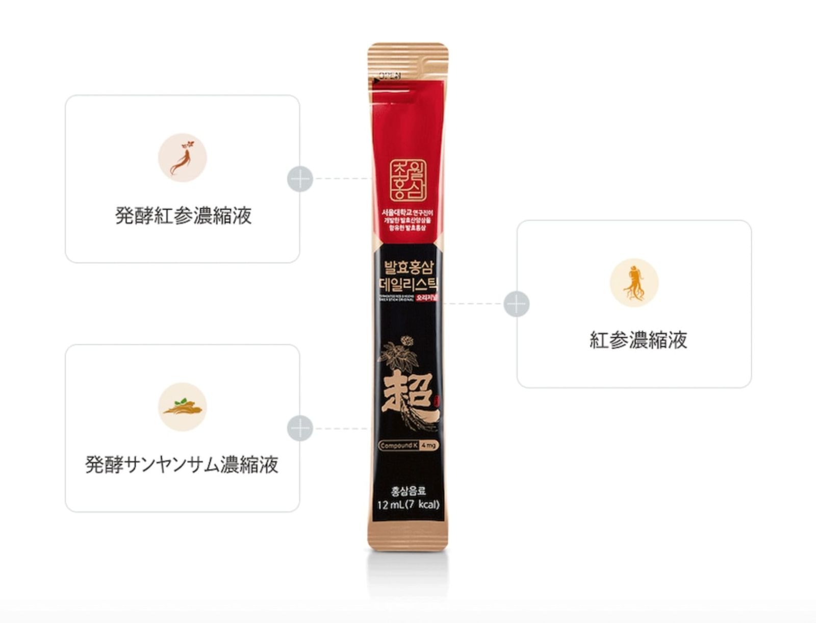 発酵紅蔘デイリースティック　20入り卸販売用 発酵紅蔘デイリースティック 20入り卸販売用