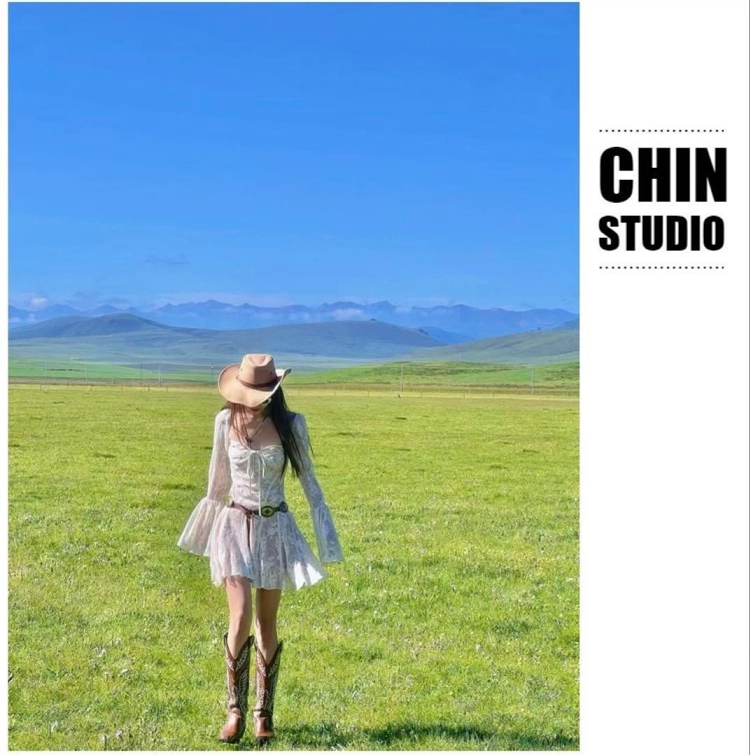 ♥ フレンチスクエアネックレースミニワンピ 春の清楚可愛デートに最適 高見え