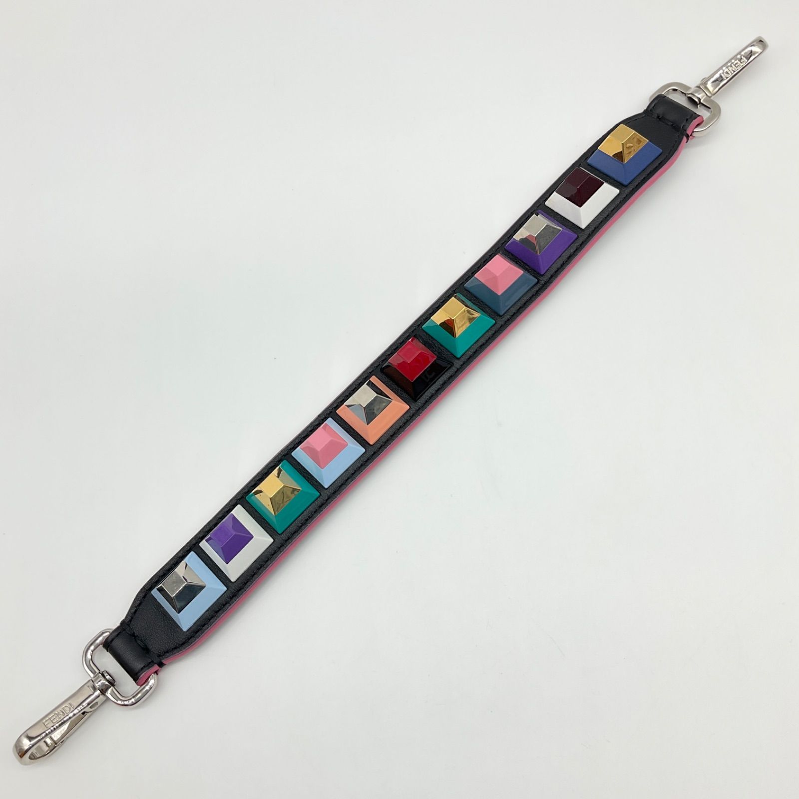 フェンディ FENDI ショルダーストラップ レオパード ミニストラップユー マルチカラー フェンディ FENDI ショルダーストラップ レオパード ミニストラップ