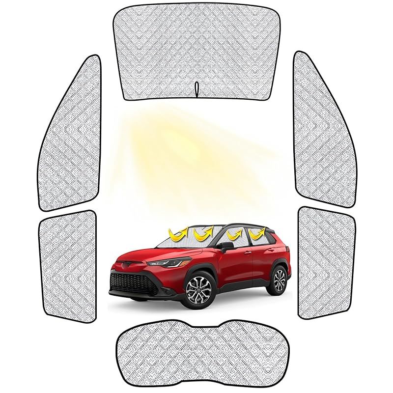 トヨタ カローラクロス 車中泊 車用 サンシェード フルセット 仮眠