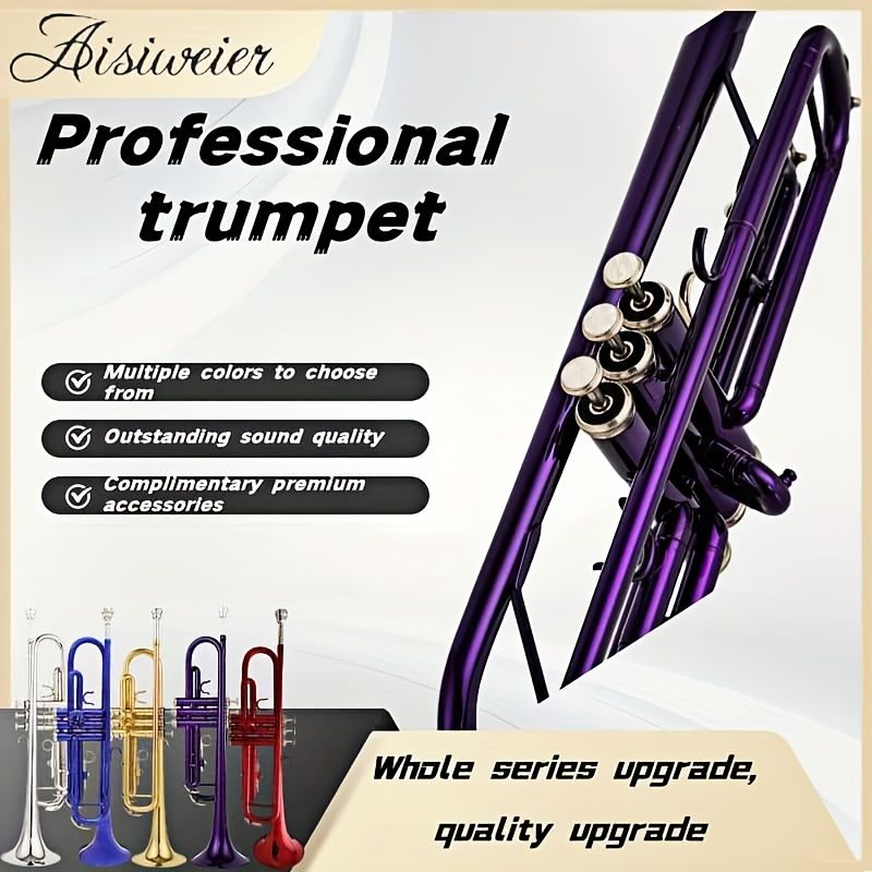 AISIWEIER YTRS1 Bbトランペット koper クラシックスタイル 付属品付き 高音質