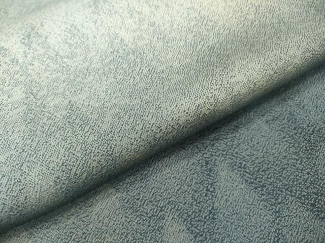 付下げ 身丈155cm 裄丈67cm M 袷 落款 山並み ぼかし 灰紫 正絹