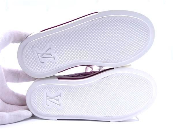 LOUIS VUITTON ルイヴィトン モノグラム スニーカー サイズ 24 約15.0cm キッズ 靴 ベビーシューズ ボルドー系 AU5086 WWW_SHINETEETH_COM