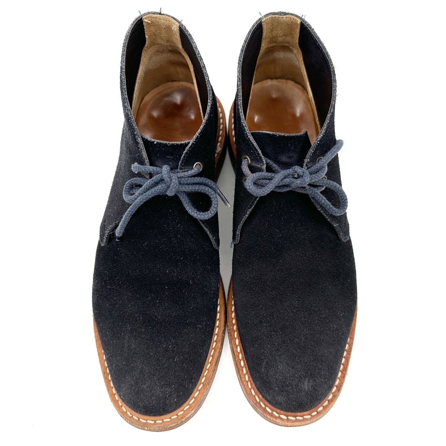 ★極美品★チャーチ SAHARA M イングランド製 ネイビー 781T Church's SAHARA M チャッカブーツ イングランド製 ネイビー