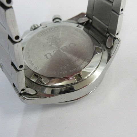 セイコー SEIKO Nano universe ナノユニバース クオーツ クロノグラフ ...