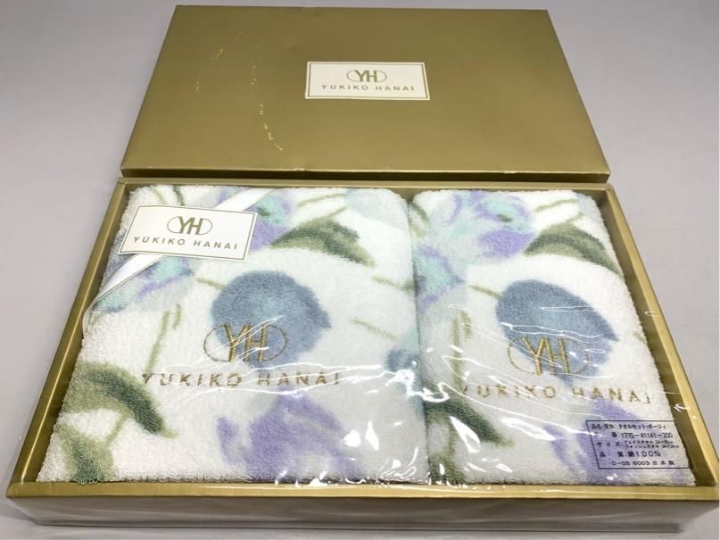 新古品　YUKIKO HANAI　タオルセット　ポージィ　フェイスタオル　ウォッシュタオル　昭和レトロ　 A6390A99