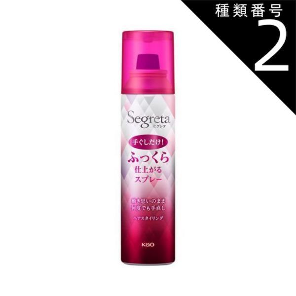 種類2 6個 まとめ買い 花王 セグレタ ふっくら仕上げのスタイリングスプレー 125g