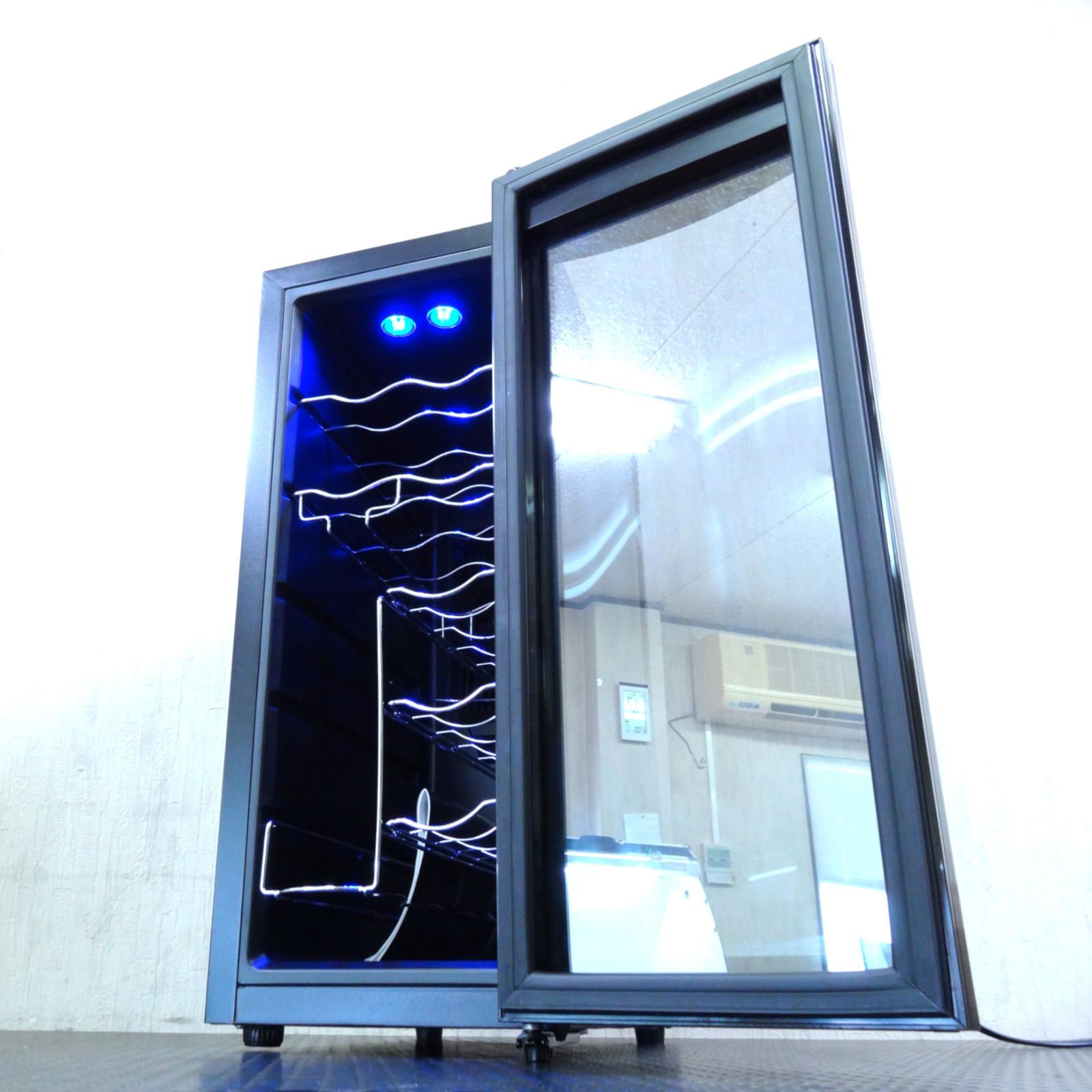 ミニワインクーラーWIWCTE12BFGADX WIE ワインセラー WIWCTE12BFGADX 32L 12本収納 ワインクーラー