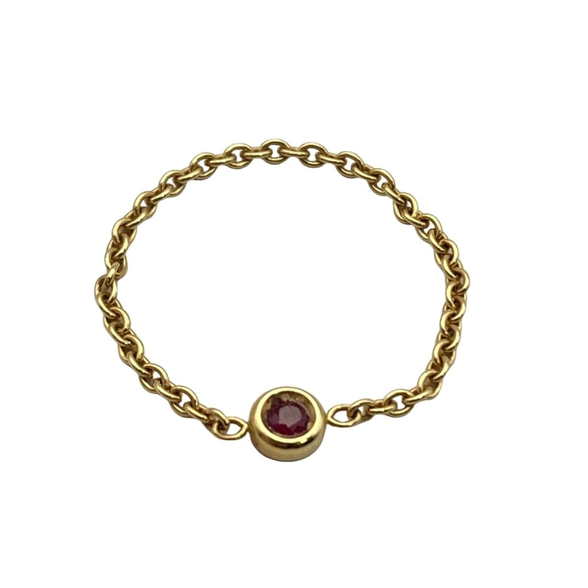 ディオール ミミウィ ダイヤモンド リング K18 YG イエローゴールド