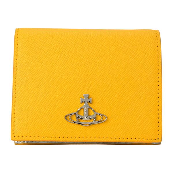 Vivienne Westwood 二つ折り財布 イエロー 新品 ヴィヴィアン ウエストウッド Vivienne Westwood 2つ折り