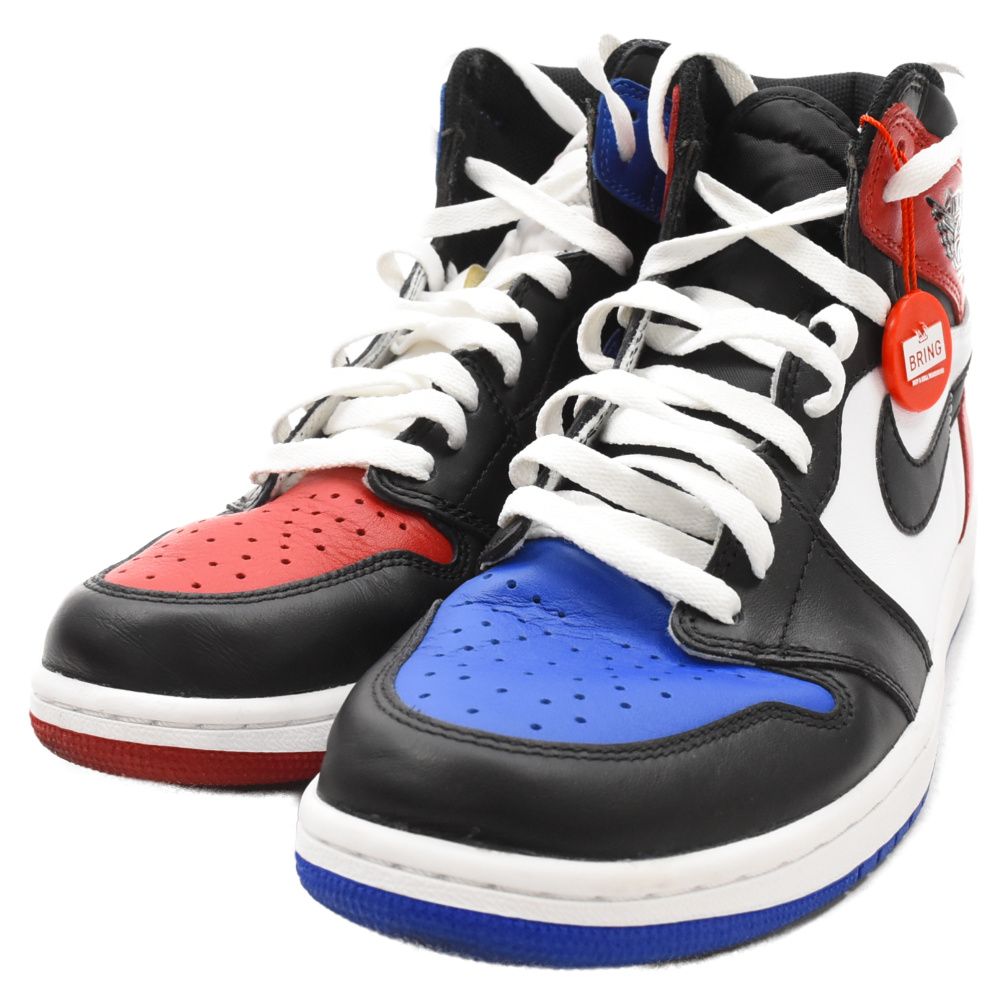 NIKE (ナイキ) AIR JORDAN 1 RETRO HIGH OG TOP 3 エアジョーダン1 トップ3 ハイカットスニーカー  US9/27cm ブラック/レッド/ブルー 555088‐026