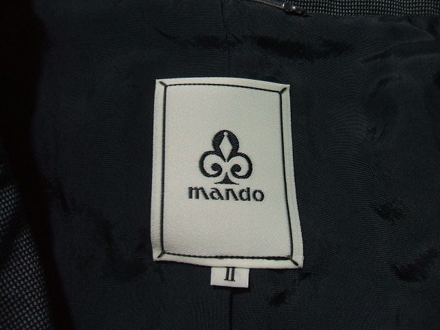 mando POLYESTER B/EYE WIDE LAPEL セットアップ おトク情報がいっぱい