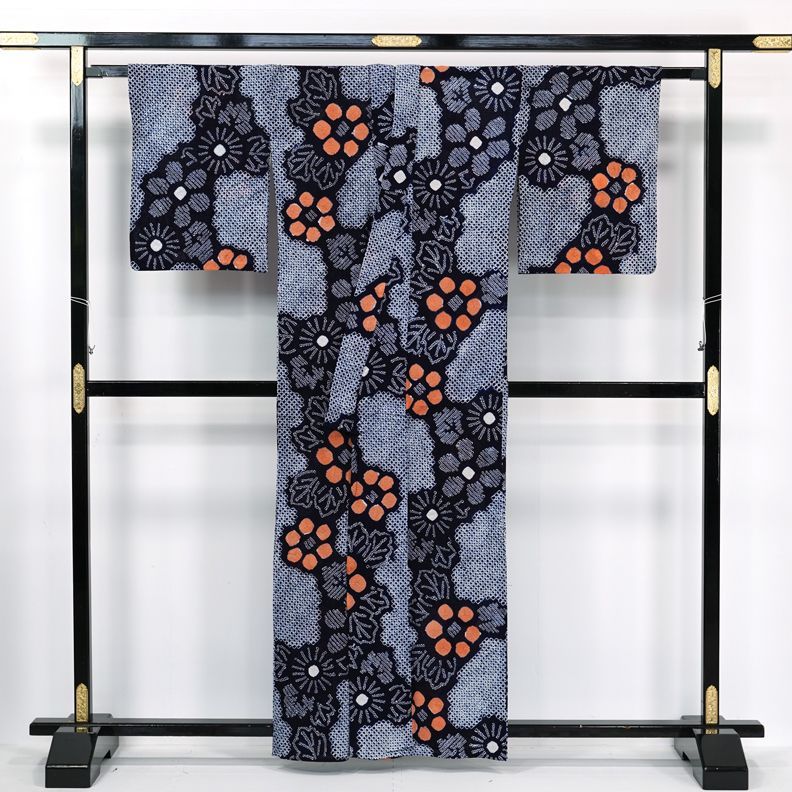 リサイクル】 有松絞り 【未使用品】 高級浴衣 有松鳴海絞り 絞り浴衣