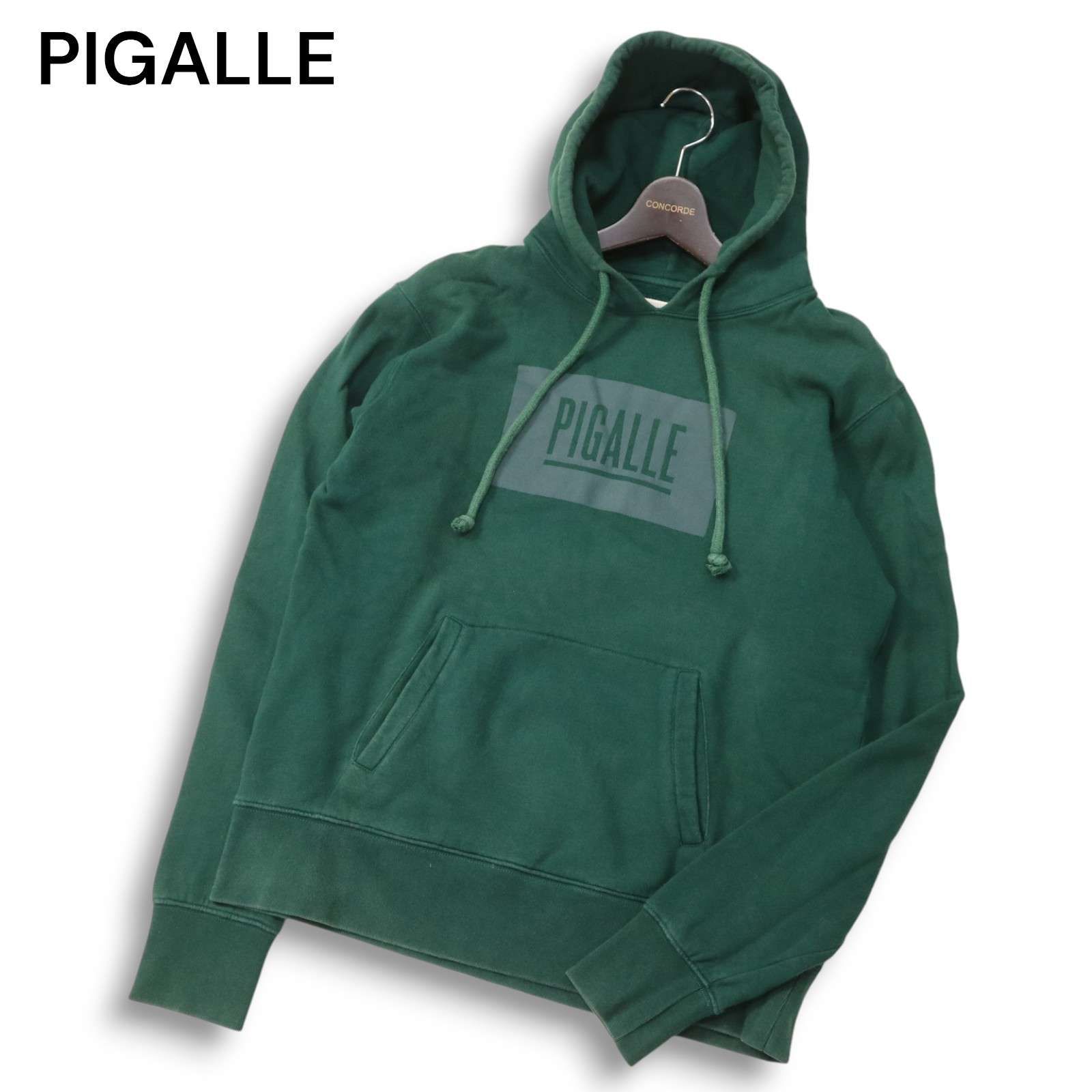 PIGALLE ピガール 秋冬 裏起毛☆ ボックスロゴ スウェット プル 