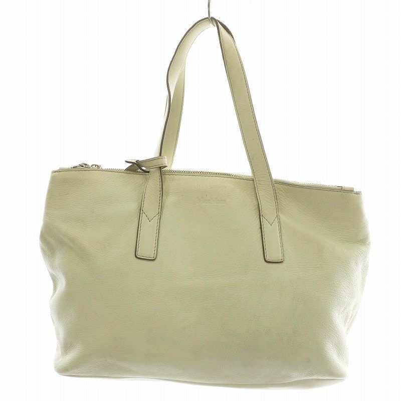 Max Mara 2521136181600GATTI002 関税送料込 マックスマーラ MAX MARA ハンドバッグ トート レザー ロゴ 型