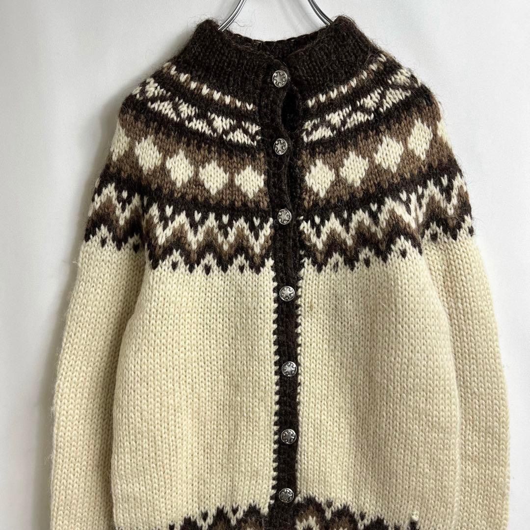 daniela gregis ウールカーディガン ブラック 手編み ピンつき