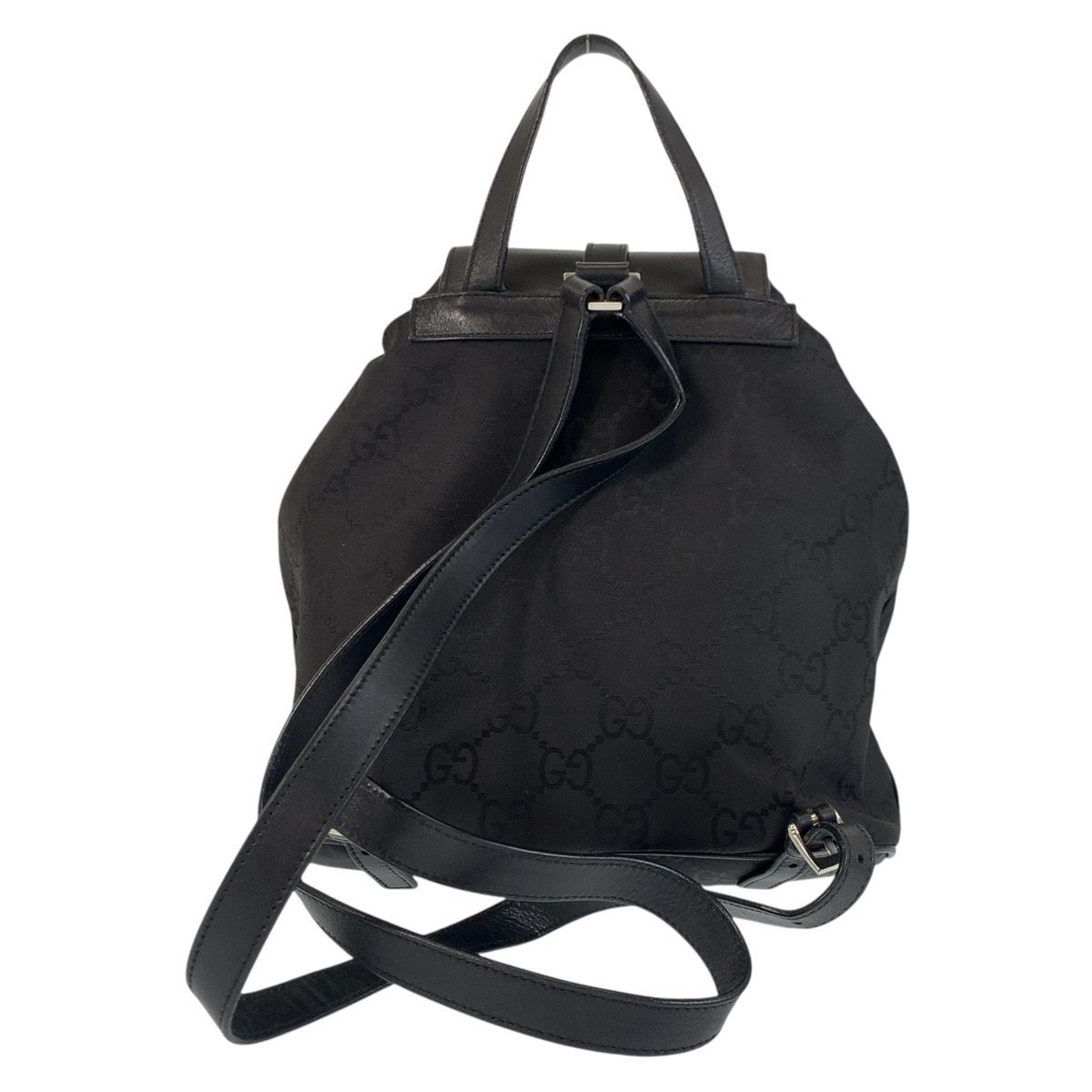 美品 GUCCI グッチ ジャッキー GG柄 ブラック 黒 シルバー金具