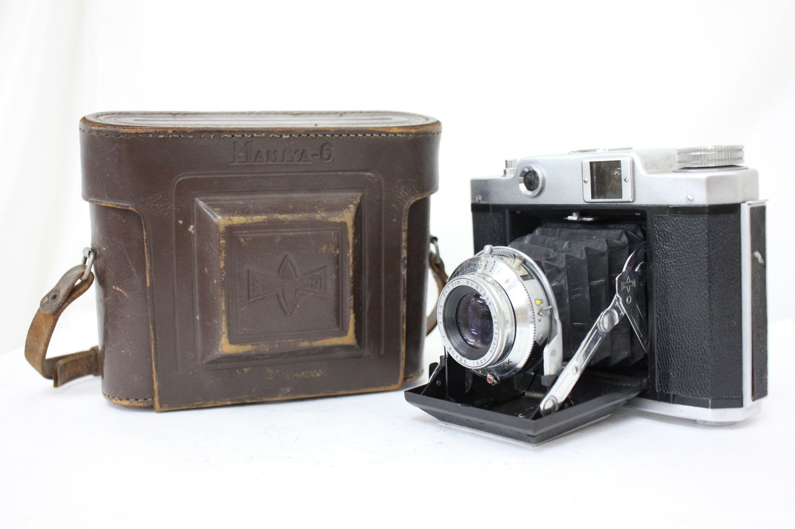 品 マミヤ Mamiya-6 Setagaya Koki Sekor T 7.5cm F3.5 ケース付き 蛇腹カメラ e563