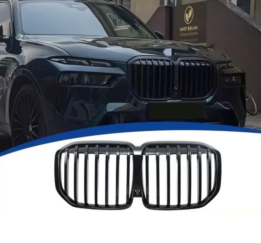 BMW新X7 G07後期23種類の改造中網単線ライトニング中網に鉄棒グリッドを交換するのに適している