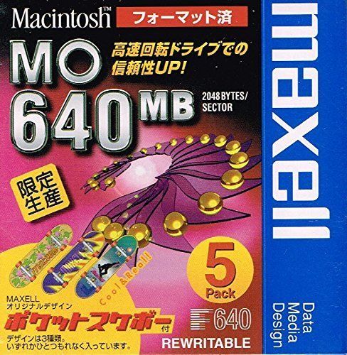 マクセル 3.5インチ MOディスク 640MB 5枚パック Machintosh