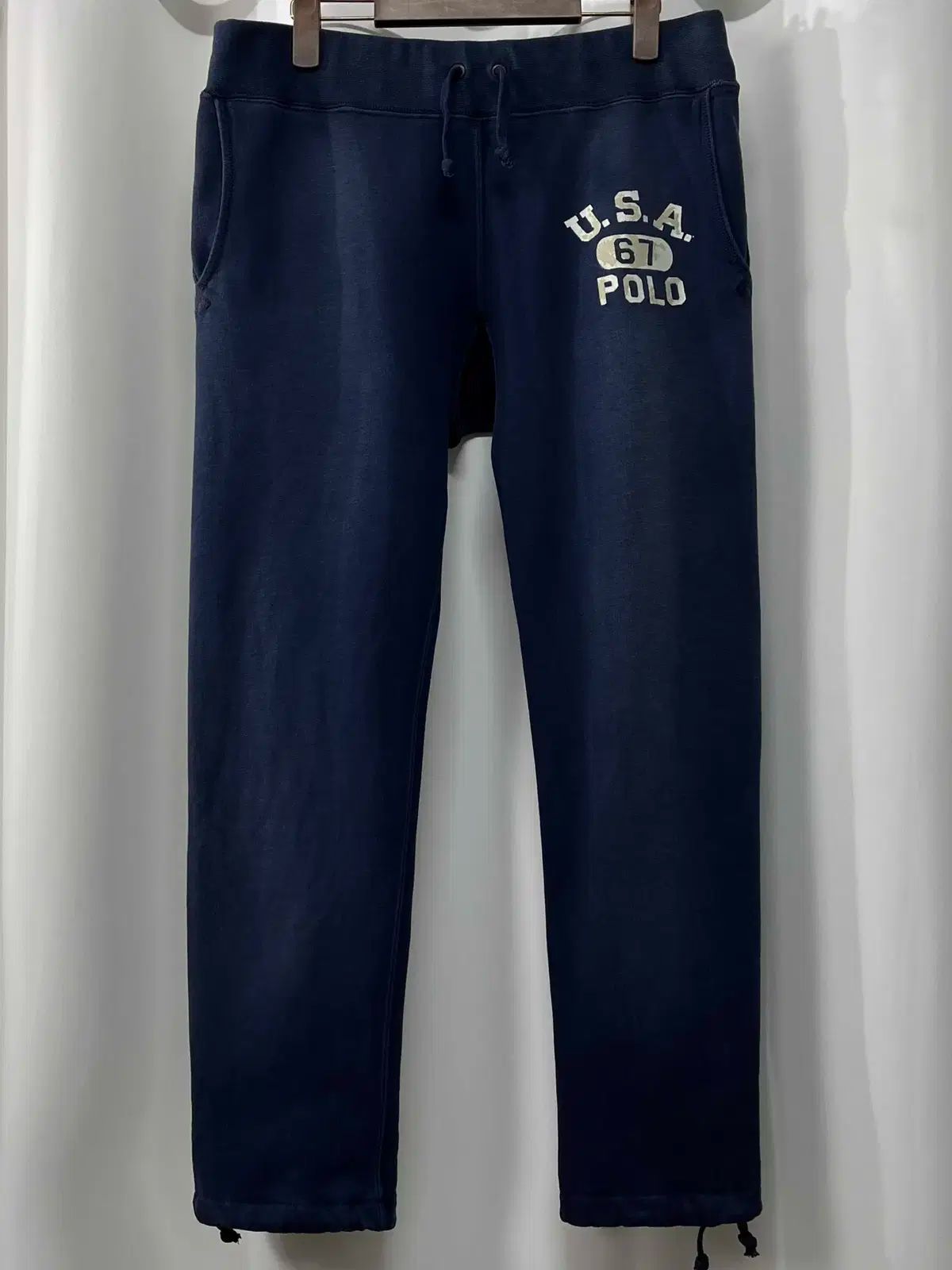【雷市場（ポンジャン）商品韓国直送】 ポロ Ralph Lauren(ラルフローレン) インディゴブルー ダイング USA オリンピア トレーナー スウェット パンツ