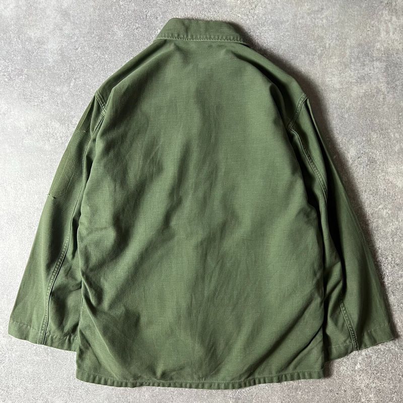 60s US ARMY 米軍実物 OG-107 コットン サテン ユーティリティ