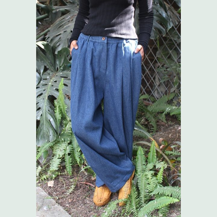 つつむ ビッグシルエットパンツ○デニム○S - メルカリ 