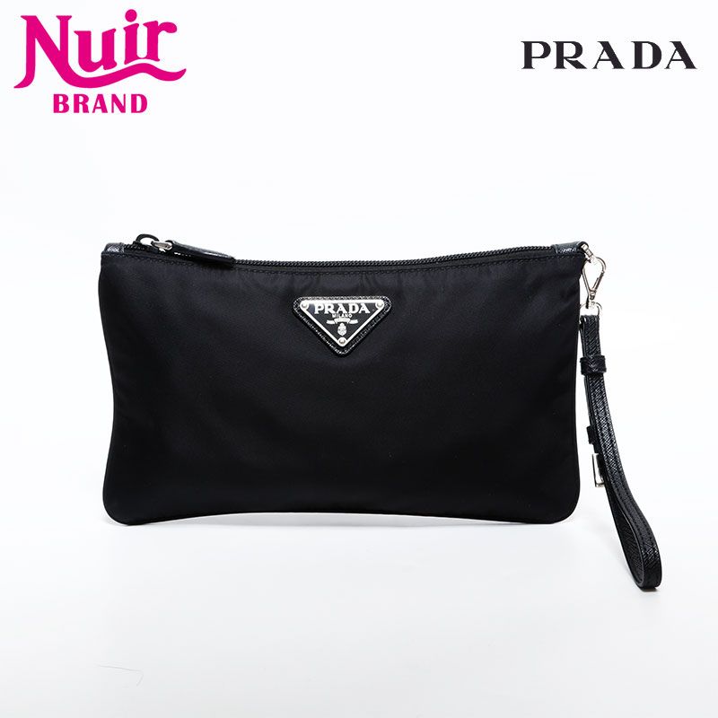 【期間限定値下】PRADA　プラダ　トライアングル　ナイロン　ポーチ PRADA（プラダ） メンズ ポーチ PRADAトライアングル ロゴ スピード