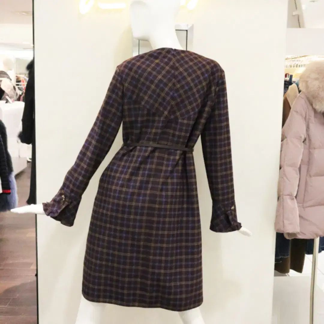 Gカット g ー cut つぶす チェック柄ワンピース 55