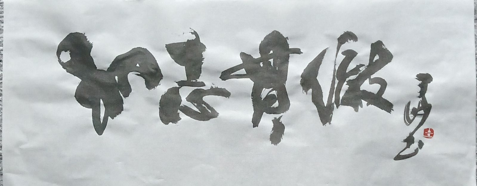 筆文字アート 初志貫徹 大