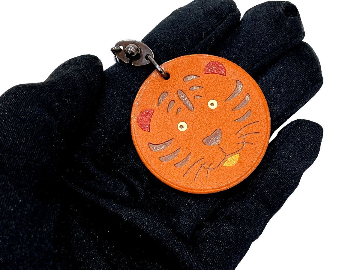 HERMES　エルメス　タイガー　虎　アニマルチャーム　キーホルダー 楽天市場】HERMES エルメス アニマル チャーム 虎 タイガー