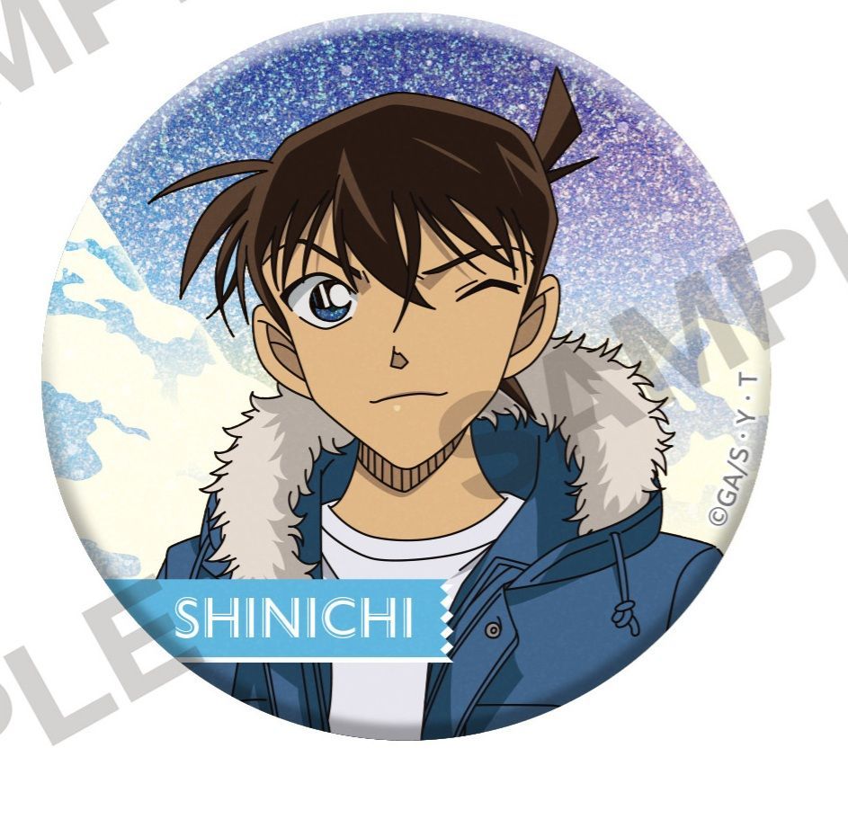 工藤 新一 名探偵コナン キラキラ缶バッジコレクション snow ver