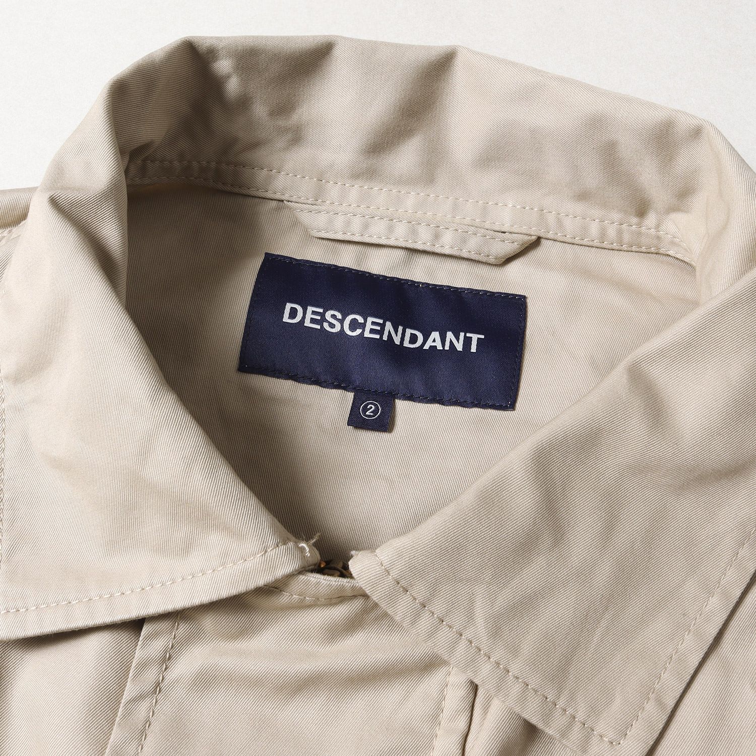 美品 DESCENDANT ディセンダント ジャケット サイズ:2 21SS コットン 