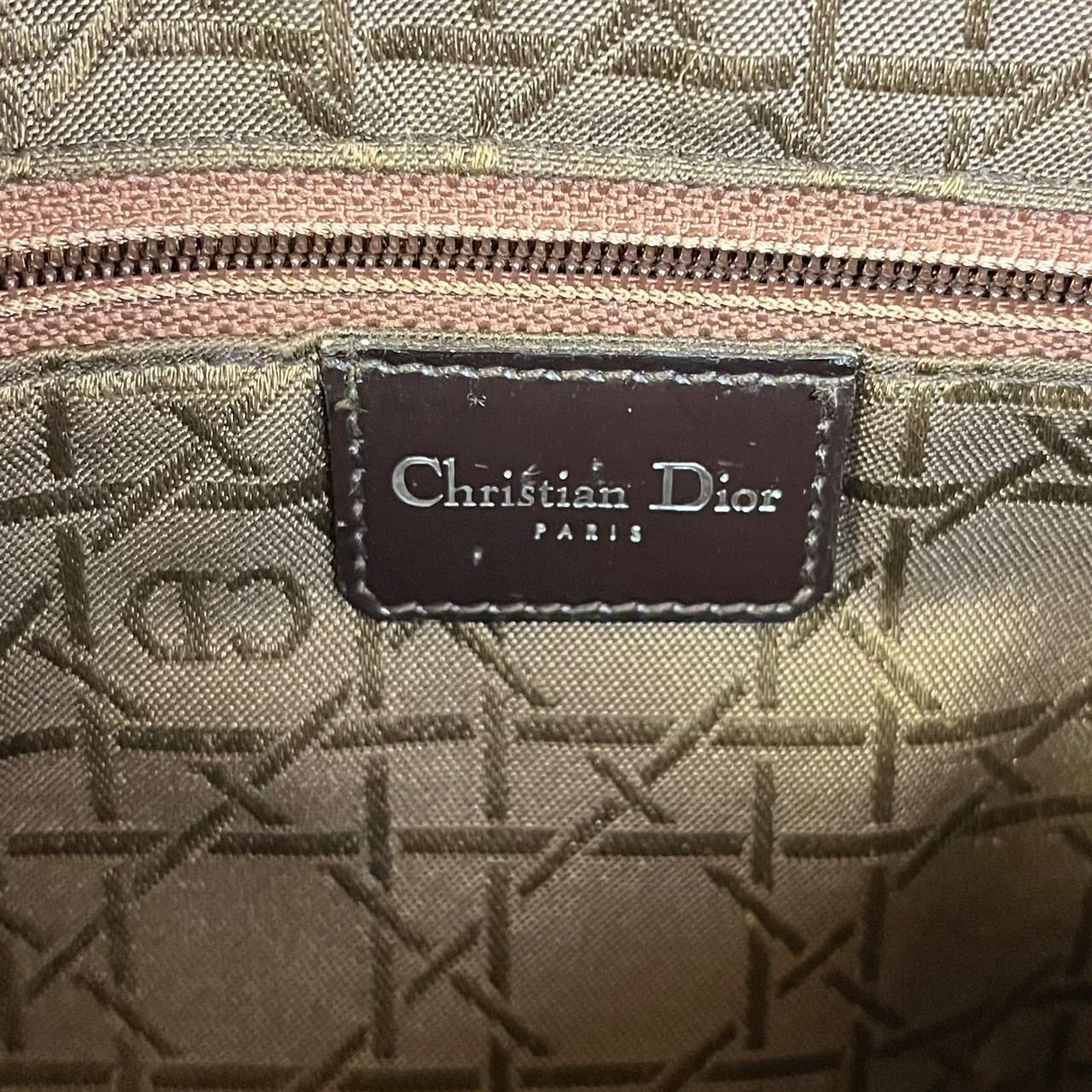 ✨良品✨ Christian Dior  クリスチャンディオール トートバッグ ハンドバッグ フラップ べっ甲 レザー レディース ブラウン 茶色