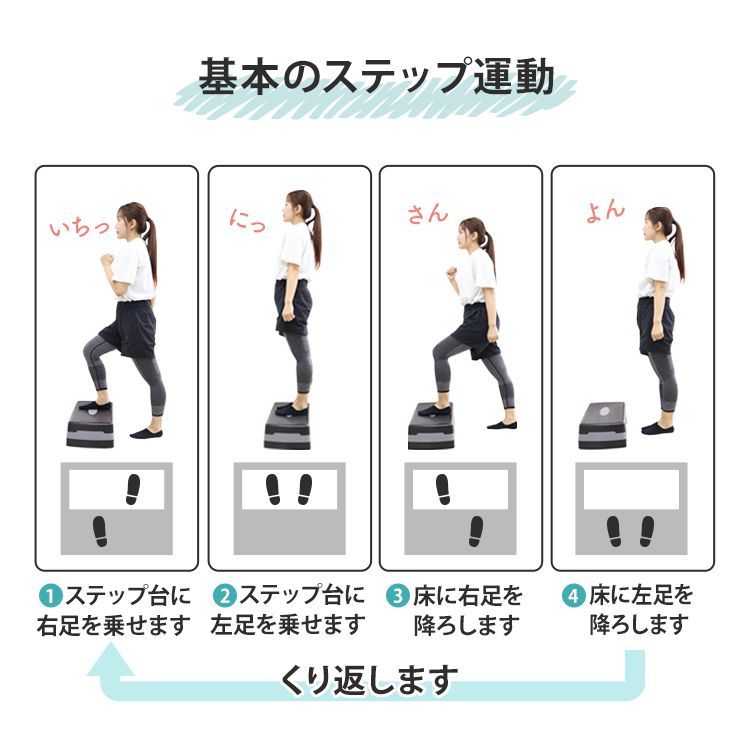 the STEP 【1-3】 踏み台2台/増し台8台セット 1～2人用 高さ調節 昇降台 ザ・ステップ 昇降運動 エクササイズ ステッパー  □複数出品中です - スポーツ別