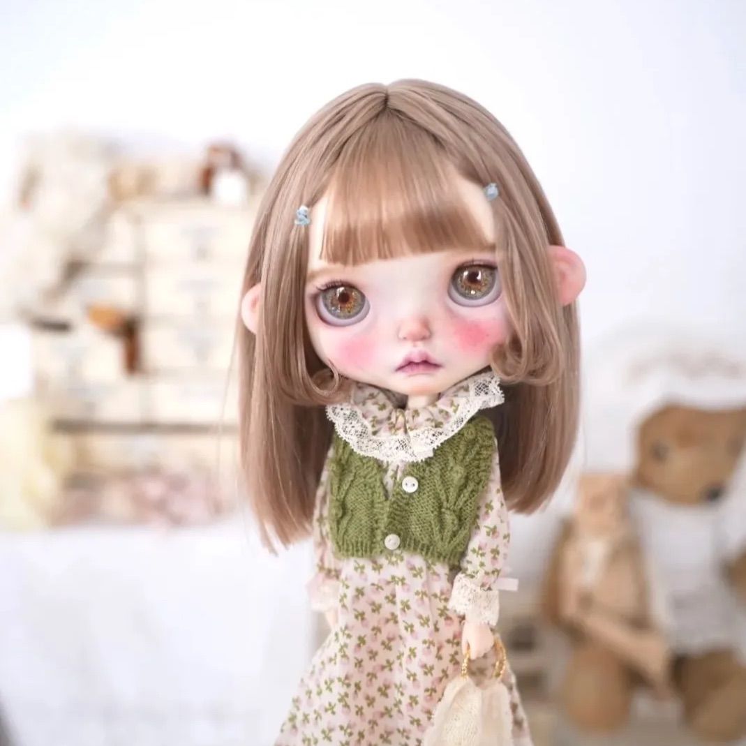 ブライス ウィッグ モヘアウィッグ 海外作家 ミディアム ミルクティー