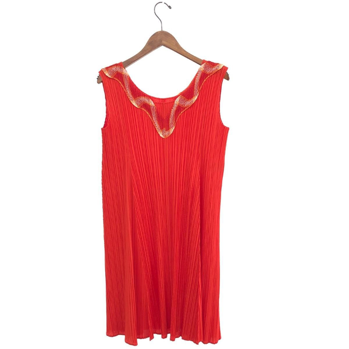PLEATS PLEASE プリーツプリーズ ワンピース PP21-JT426 オレンジ  