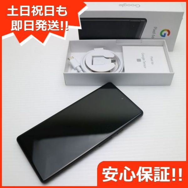 超美品 SoftBank Google Pixel 6a 128GB チャコール スマホ 土日