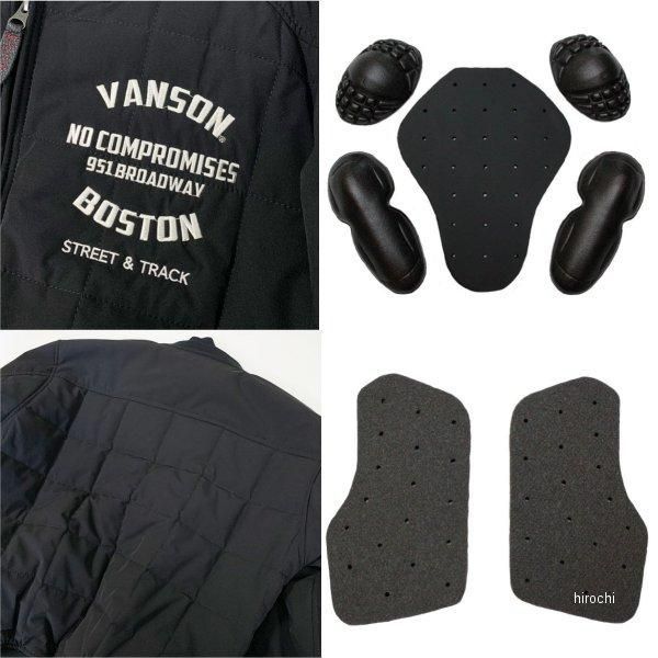 20％OFF！】VANSON プロテクター付きナイロンジャケット グレー M L