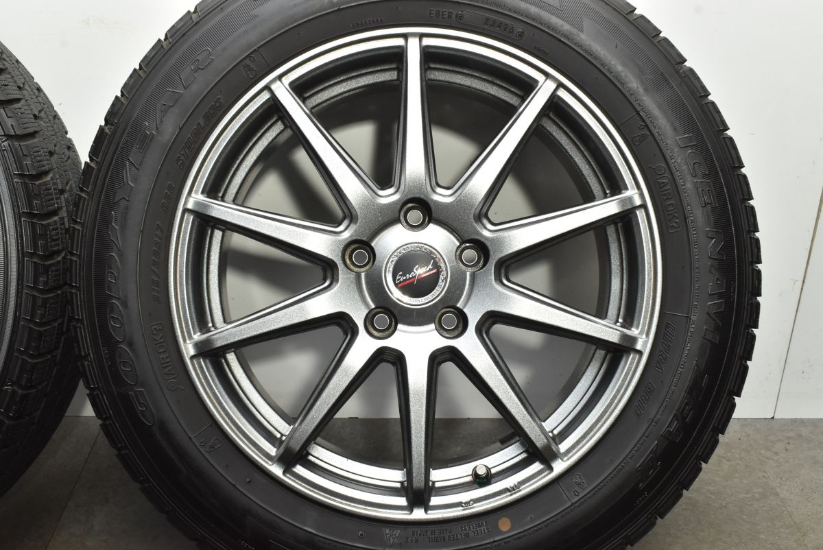 取付無料 交換用に ユーロスピード 17in 7J 48 PCD114.3 グッドイヤー アイスナビ ZEAII 215 60R17 C-HR カローラクロス エルグランド 最終お