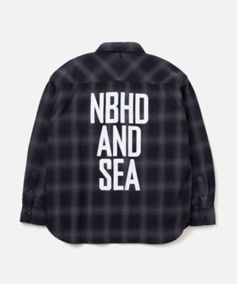 NEIGHBORHOOD NH X WIND AND SEA . OMBRE CHECK SHIRT LS 231AQWSN ...