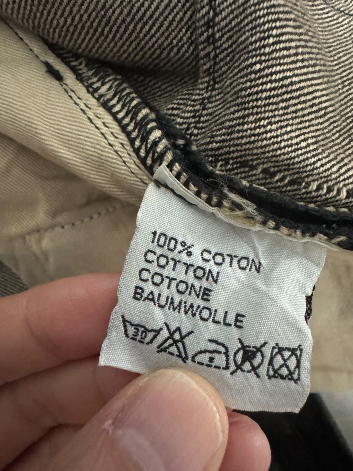 Dior homme luster coating denim h