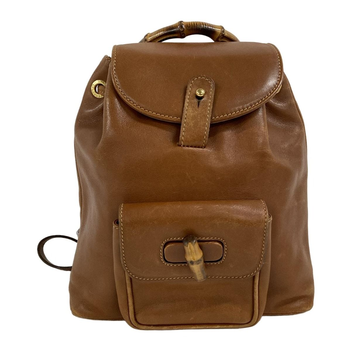グッチ　バンブー　リュックサック　ブラウン GUCCI(グッチ) バンブー バックパック リュック 702101 茶