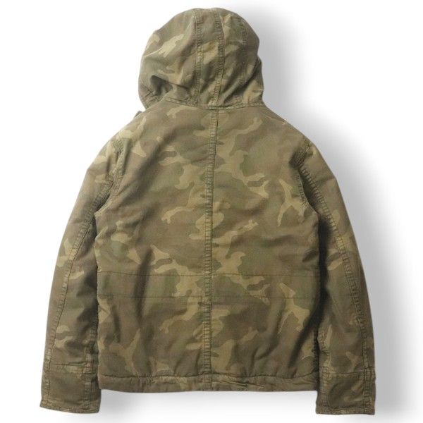 美品 ABERCROMBIE＆FITCH アバクロ WILCOX JACKET ヘビーコットン 迷彩 