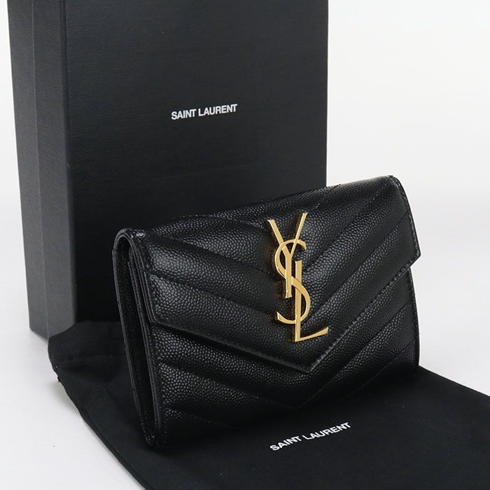 SAINT LAURENT サンローラン エンベロープウォレット モノグラム  